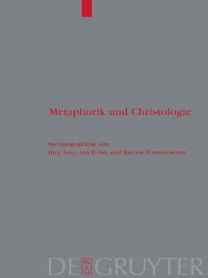 cover image of Metaphorik und Christologie